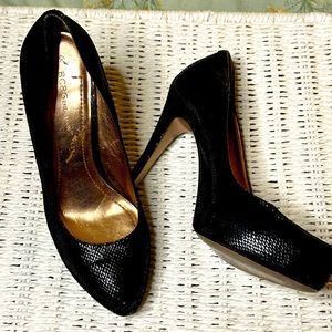 Animal print leather